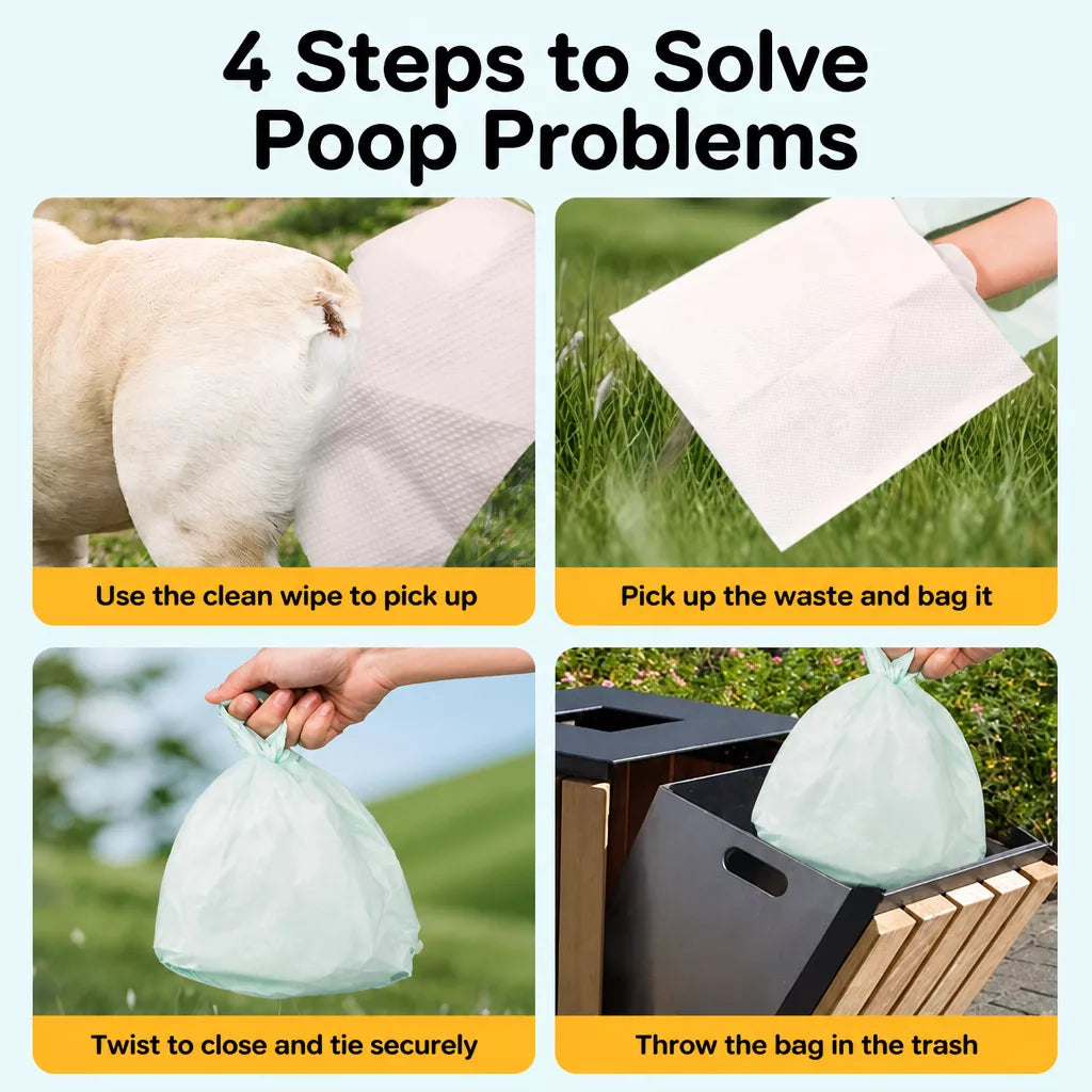 Thickened Double-Layer Dog Waste Bags for Walks