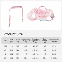 Cherry Blossom Wearable Dog Carrier Harness with Shoulder Strap