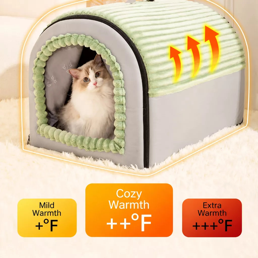Enclosed Pet Bed for Dogs and Cats