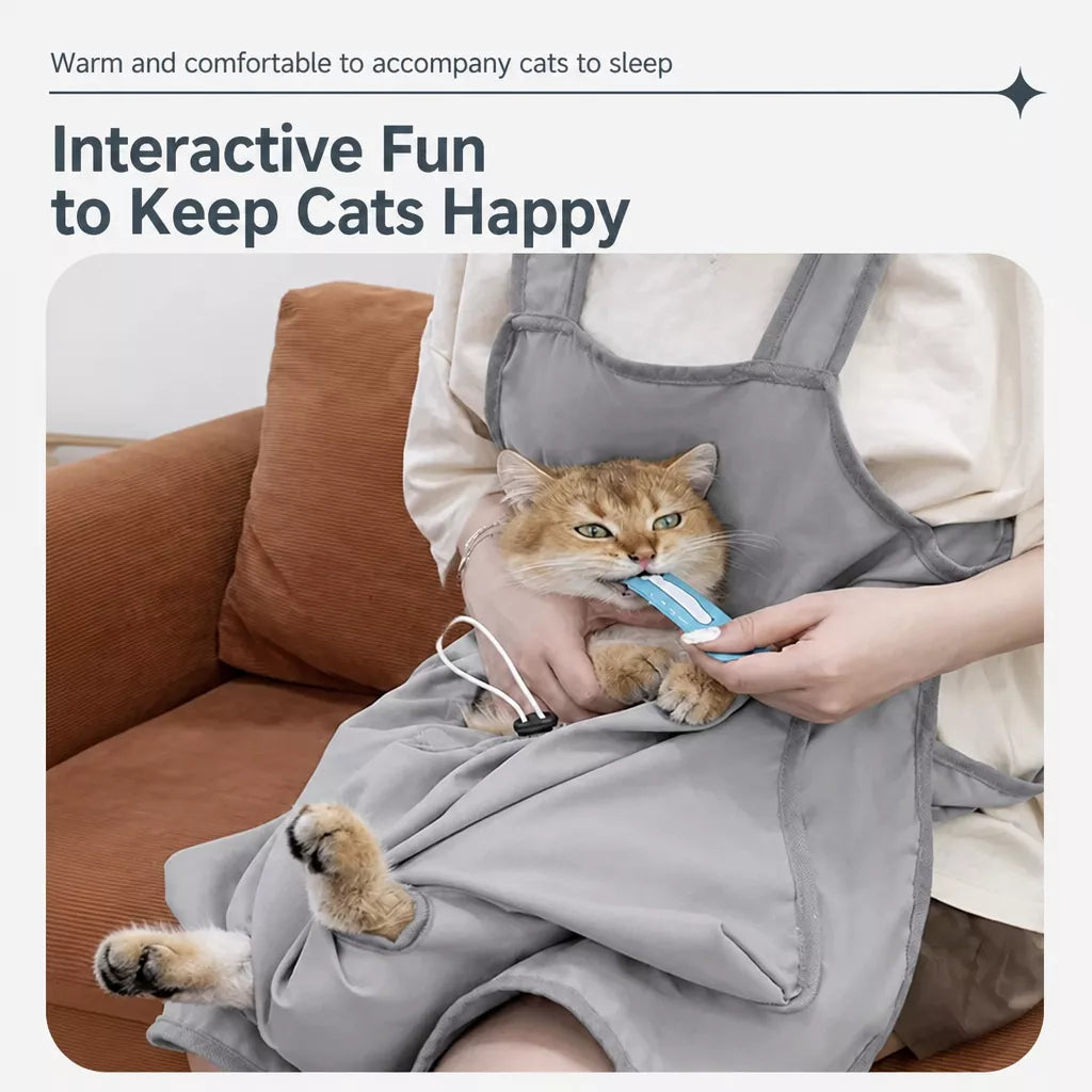 Cat Grooming Restraint Apron for Nail Trimming