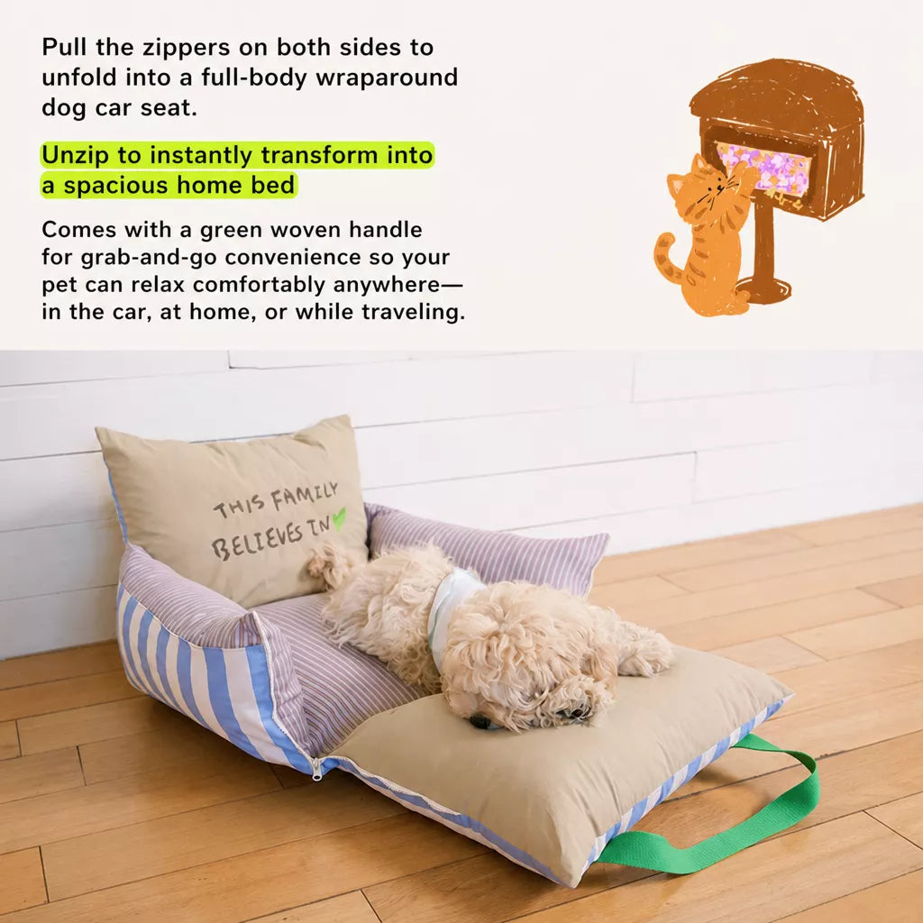 Removable Washable Car Pet Bed