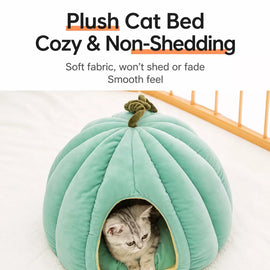 Enclosed Pet Bed for Cats and Small Dogs