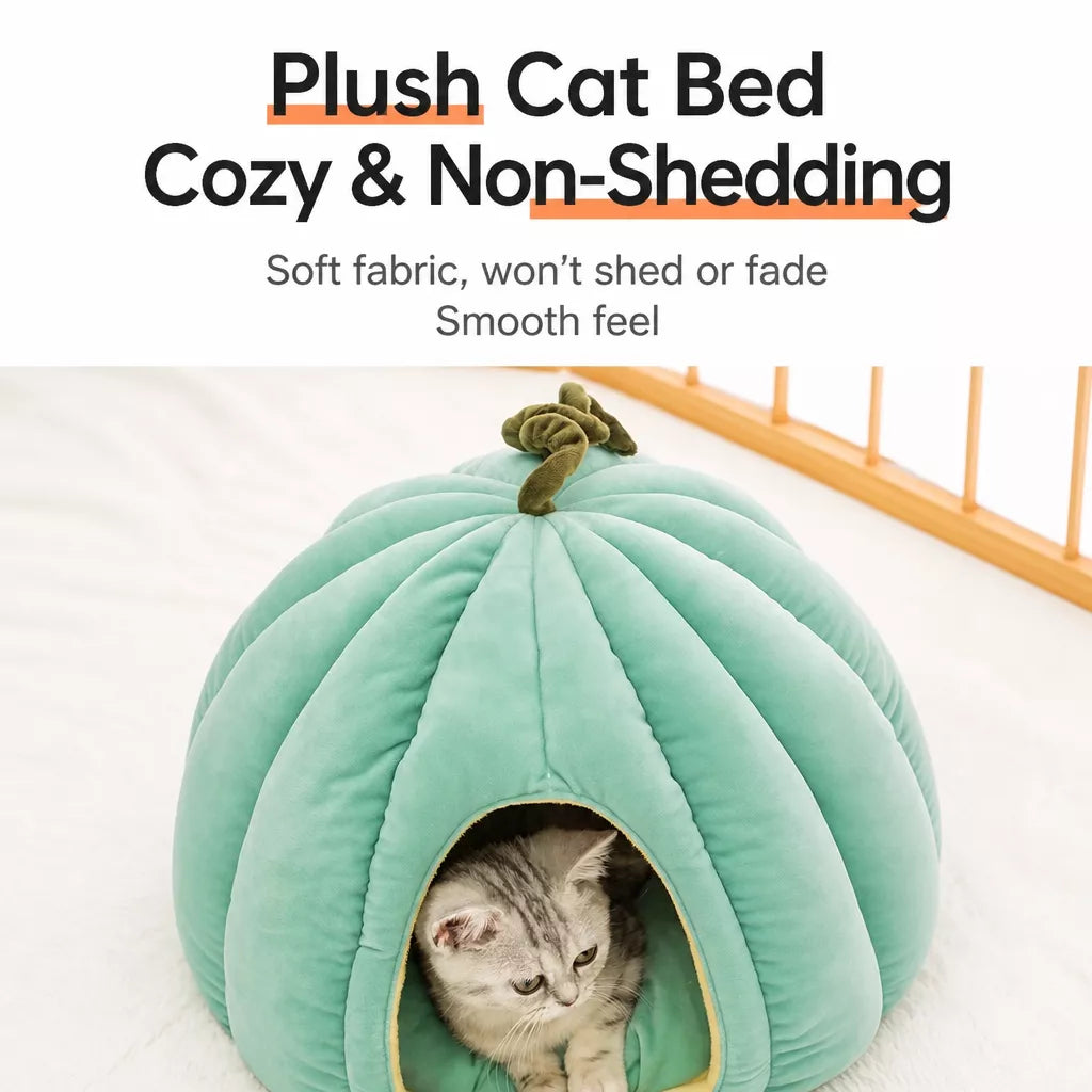 Enclosed Pet Bed for Cats and Small Dogs