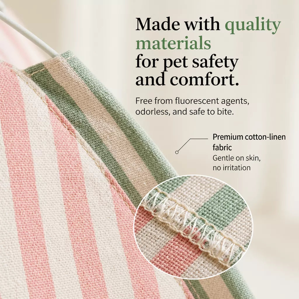 Indoor Cat & Dog Tent Bed with Removable Washable Cushion