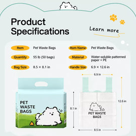 Thickened Double-Layer Dog Waste Bags for Walks