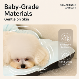 Flower-Shaped Bolster Pet Bed with Washable Base