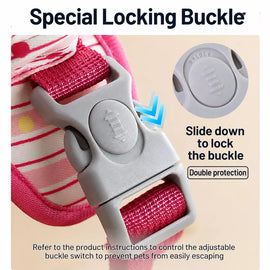 Polyester Dog Harness and Leash Set for Everyday Walks