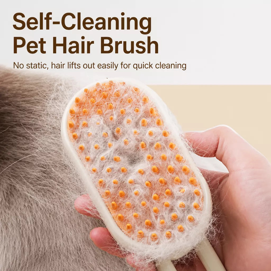 Rechargeable Spray Grooming Brush for Cats and Dogs