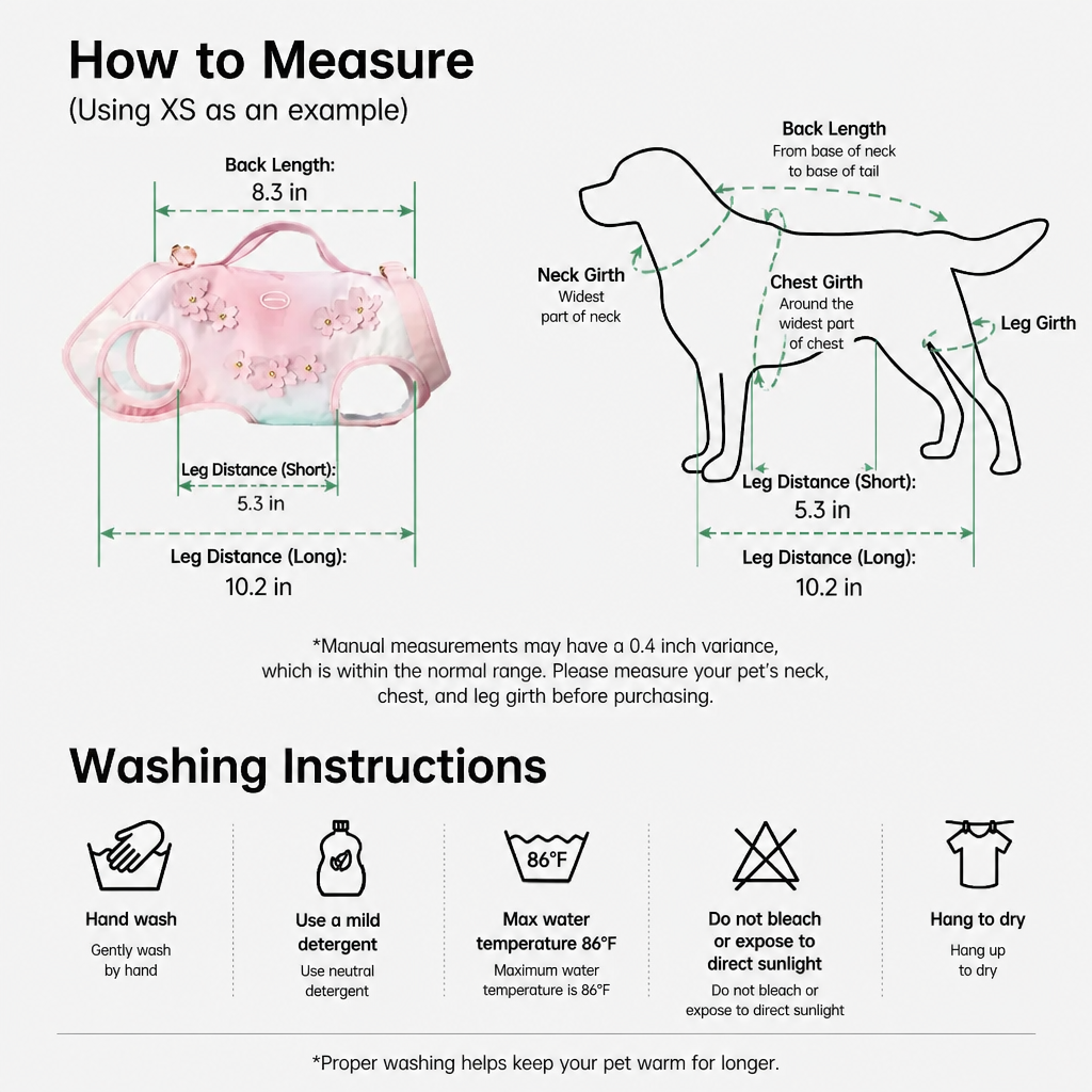 Cherry Blossom Wearable Dog Carrier Harness with Shoulder Strap