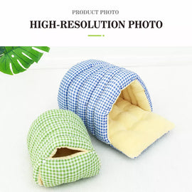 Semi-Enclosed Cat & Small Dog Bed with Removable Cover
