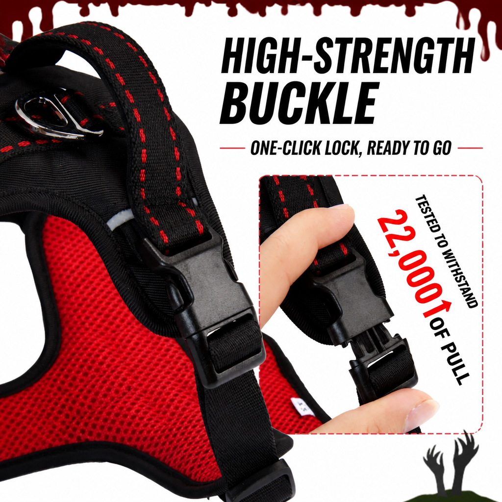 Breathable Demon & Angel Wing Dog Harness with Optional Leash