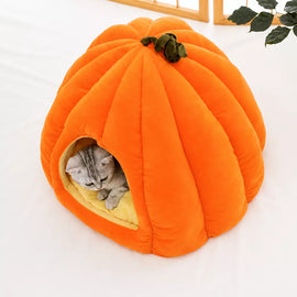 Enclosed Pet Bed for Cats and Small Dogs