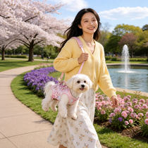 Cherry Blossom Wearable Dog Carrier Harness with Shoulder Strap