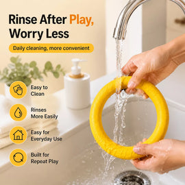 Silicone Ring Fetch and Tug Toy for Dogs