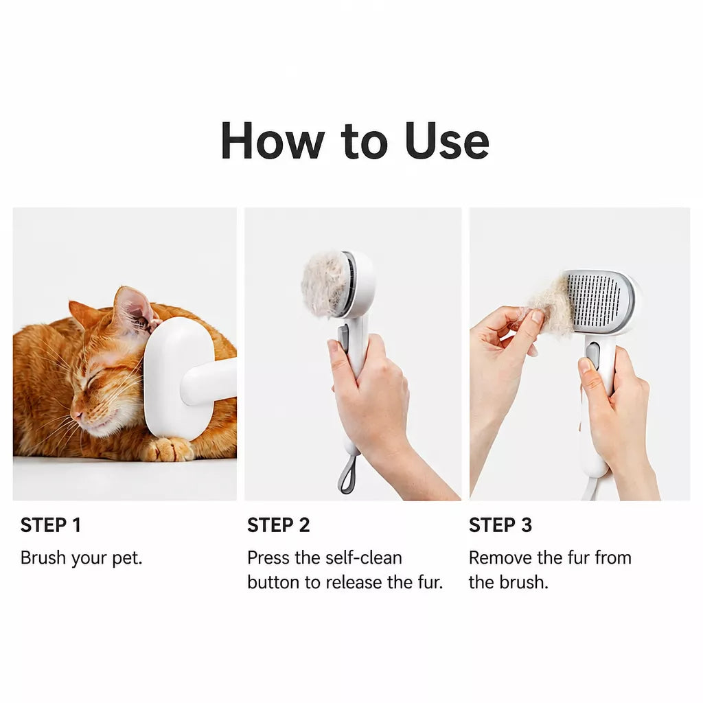 2-in-1 Cat & Dog Deshedding & Detangling Comb