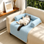 Cooling Cat Sofa Bed with Supportive Bolsters – detail view 10