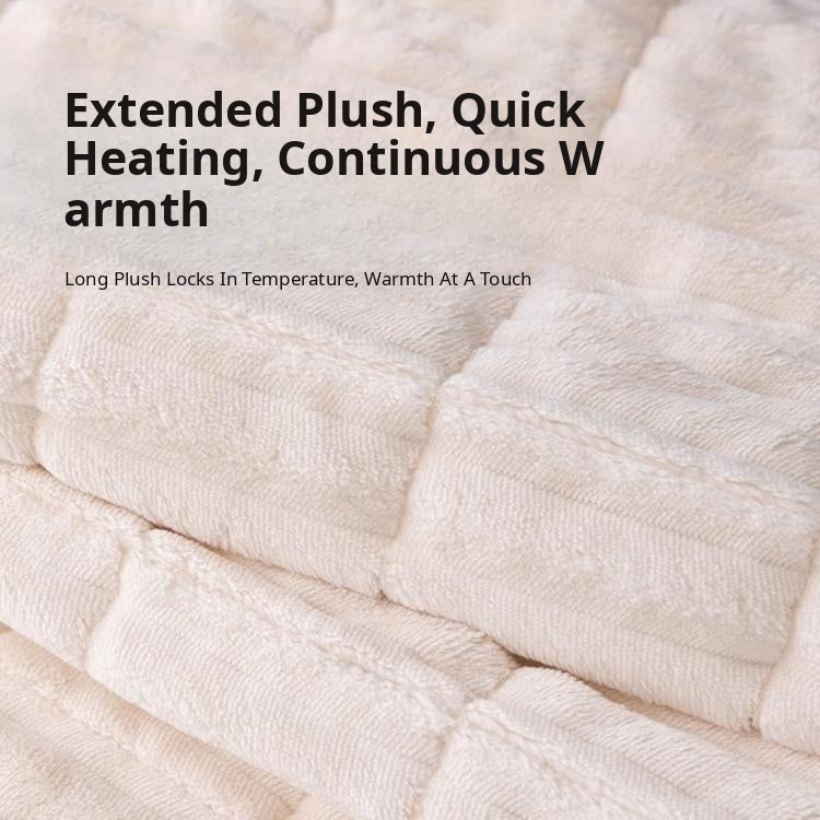 Cloud-Soft Ribbed Fleece Modular Couch Cover warm fleece pile and dimensional quilting