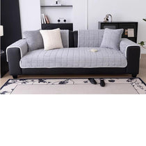 Cloud-Soft Ribbed Fleece Modular Couch Cover coordinated sofa panels in layered neutral colors