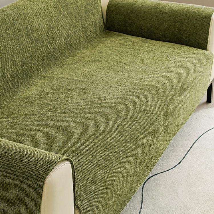 Nano-Shield Waterproof Chenille Sofa Cover full-length sofa coverage from seat to backrest