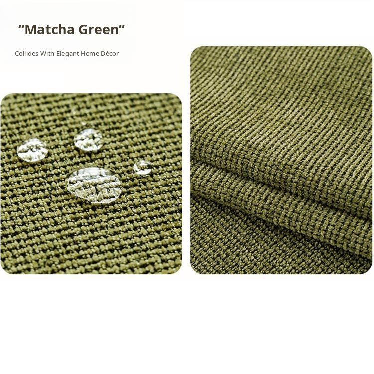 Nano-Shield Waterproof Chenille Sofa Cover dense chenille weave in a styled living room
