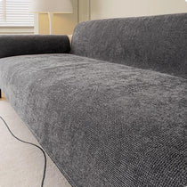 Nano-Shield Waterproof Chenille Sofa Cover close-up of the breathable textured weave