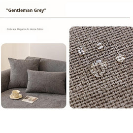 Nano-Shield Waterproof Chenille Sofa Cover tailored drape over a modern sofa
