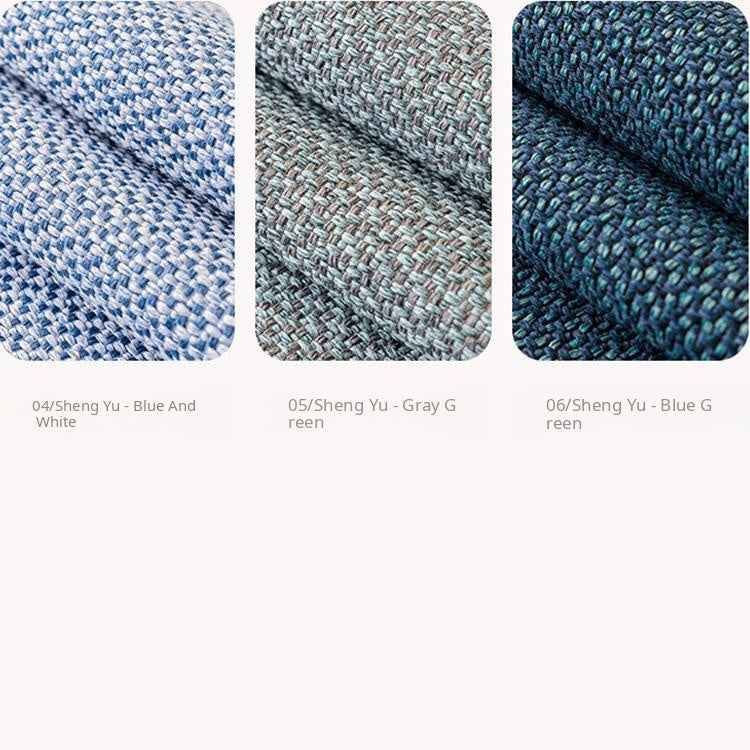 Contrast-Trim Woven Faux Linen Couch Cover woven faux linen texture in natural light