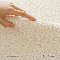 Cloud-Bouclé Chenille Modular Couch Cover soft boucle-inspired surface under hand