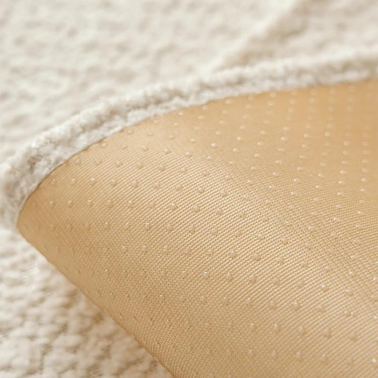 Cloud-Bouclé Chenille Modular Couch Cover coordinated seat and backrest panels