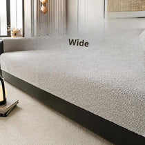 Cloud-Bouclé Chenille Modular Couch Cover soft boucle-inspired surface under hand