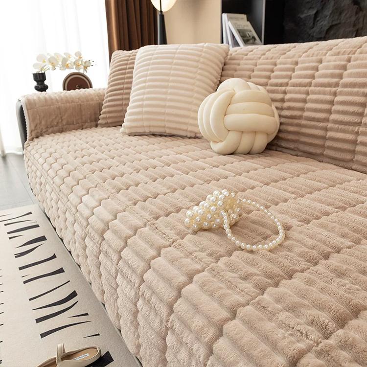 Coffee option for the Plush Ribbed Fleece Couch Cover