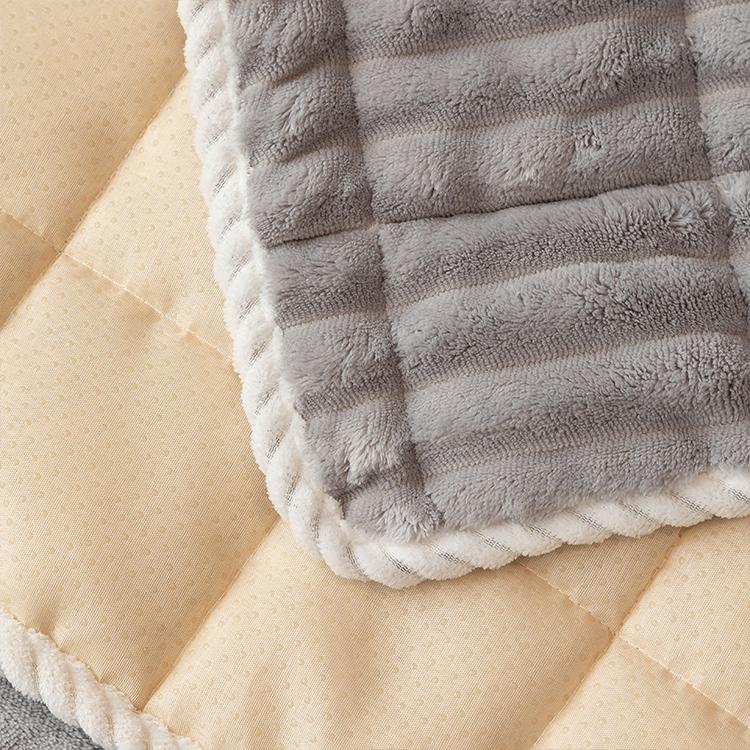 Plush Ribbed Fleece Couch Cover detail showing the plush pile up close