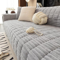 Light gray option for the Plush Ribbed Fleece Couch Cover