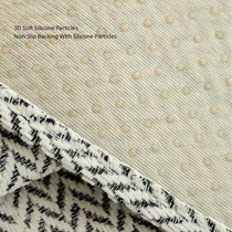 Herringbone Chenille Couch Cover detail showing the herringbone weave in close detail