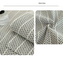 Herringbone Chenille Couch Cover detail showing the fabric edge and thickness