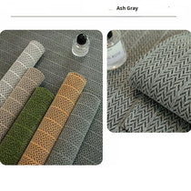 Herringbone Chenille Couch Cover detail showing the dotted anti-slip backing