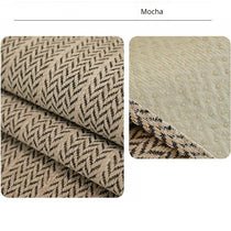Herringbone Chenille Couch Cover detail showing the fabric edge and thickness
