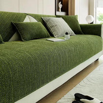 Green option for the Herringbone Chenille Couch Cover