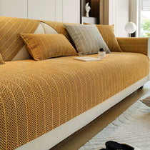 Yellow option for the Herringbone Chenille Couch Cover