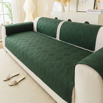Green Style 2 option for the Water-Resistant Geometric Quilted Couch Cover