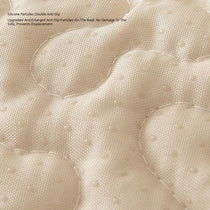 Reversible Patterned Cotton Couch Cover detail showing the patterned border
