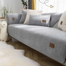 Cozy Faux Sherpa Couch Cover detail showing the soft faux sherpa pile