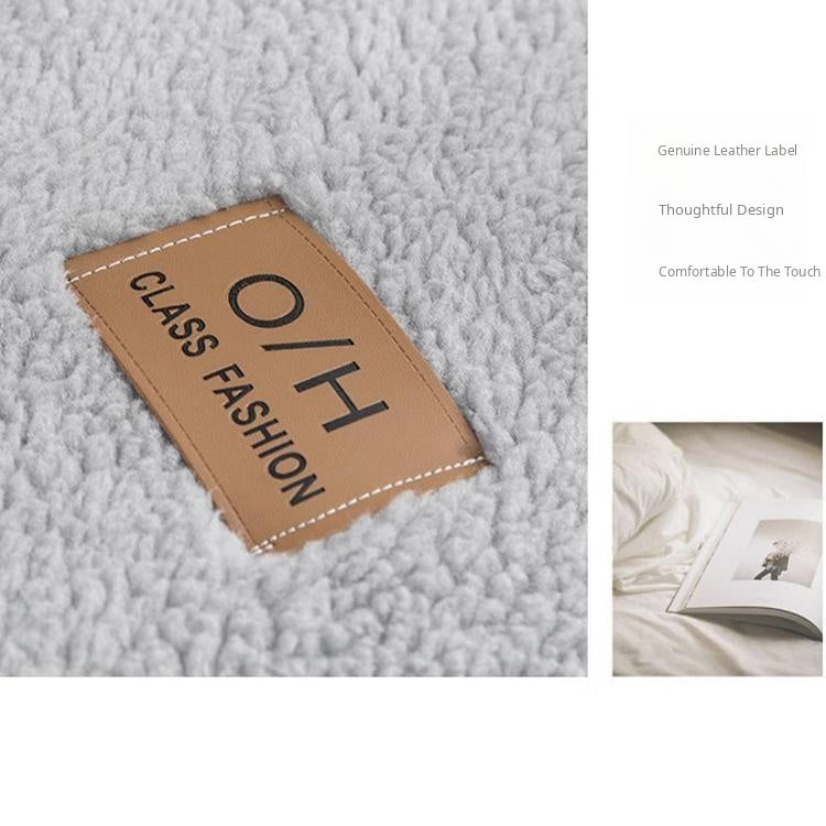 Cozy Faux Sherpa Couch Cover detail showing the cushion-cover shape