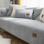 Gray option for the Cozy Faux Sherpa Couch Cover
