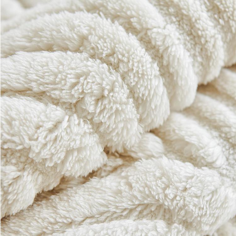 Sculpted Wave Plush Couch Cover detail showing the anti-slip backing