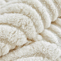 Sculpted Wave Plush Couch Cover detail showing the anti-slip backing