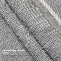 Close-up of soft ribbed chenille texture