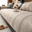 Khaki option for the Textured Herringbone Faux Linen Couch Cover