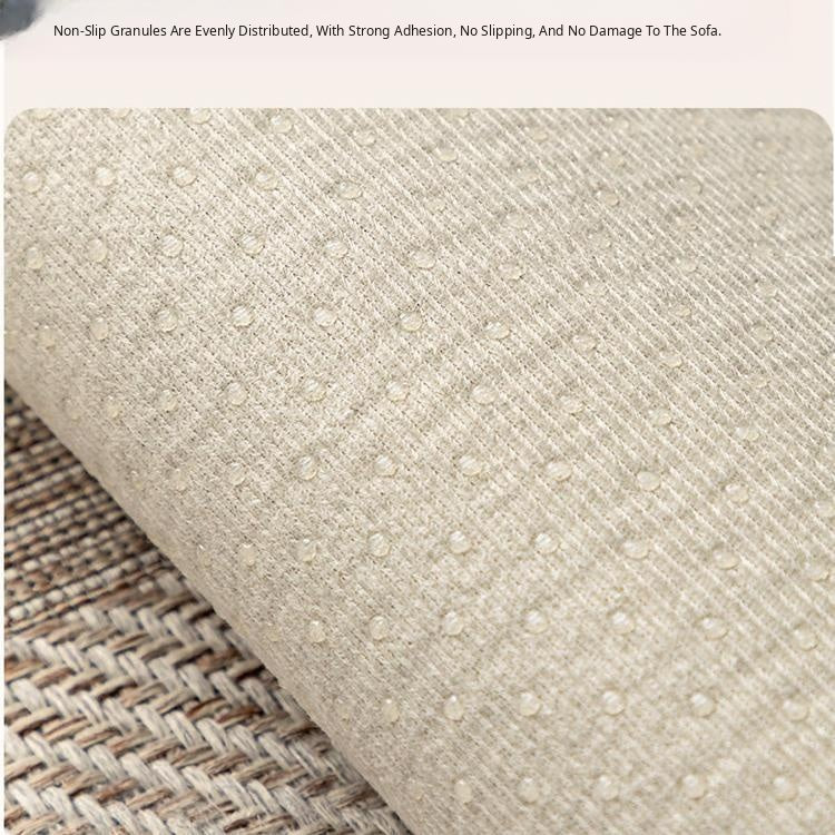 Dotted anti-slip backing on the reverse