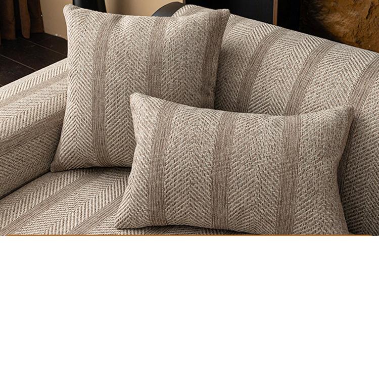 Matching herringbone cushion covers